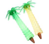 JOINPAYA Self Watering Stakes Automatic Plant Waterer Coconut Tree Shape 2pcs Plastic with Practical Automatic Watering Feature for Potted Plants and Houseplants for Balcony Yard Cooling