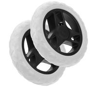 JOINPAYA Shopping Cart Wheels 17Cm Nylon 2Pcs Replacement for Foldable Laundry and Grocery Trolley Use