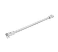 JOINPAYA Shower Glass Panel Support Bracket with 180° Pivot for Bathroom Enclosure, Silver Zinc Alloy and Stainless Steel Wall-to-Glass Brace with Flexible Installation Angles for Stable