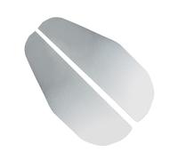JOINPAYA Side Mirror Silver Aluminium Alloy 2pcs Rain Shield Visor Rain Flexible Design for Car for Suv and Truck Owners on Rainy and Snowy Days