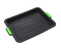JOINPAYA Silicone Bread Cake Tray with Handle, Thickened Portable Baking Plate for Kitchen and Professional Cake Shop, Easy to Clean and Environmental Baking Biscuit Tray