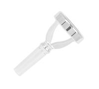 JOINPAYA Silver Brass Tuba Mouthpiece Practice Accessory, Integrated Moulding, Smooth Surface, Easy to Play, for Tuba Players and Practice Sessions