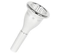 JOINPAYA Silver Plated Brass Tuba Mouthpiece 13.3mm Bore Diameter Replacement Accessory with Craftsmanship and Durability for Professional Brass Tuba Players