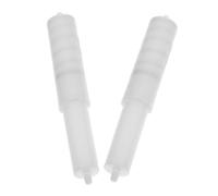 JOINPAYA Simple Tissue Holder Rod with Heavy Duty Spring, ABS Plastic Toilet Paper Roller, Replacement for Missing Parts, Suitable for Hotel and Home, 2pcs