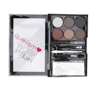 JOINPAYA Six-color Eyebrow Powder Kit with Soft Texture and Waterproof Formula for Natural Brow Effect, Abs Material Makeup Eyebrow Cosmetic Suitable for Daily Use