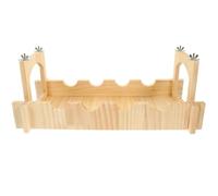 JOINPAYA Small Animal Bridge Wooden Hanging for Dwarf Hamsters and Rats Cage Accessory with Sturdy Wood Material