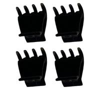 JOINPAYA Small Claw Clamp Hairpin 4Pcs Velvet Hair Claw Clip for Women Ponytail and Bangs Securing