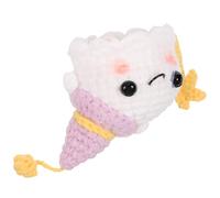 JOINPAYA Small Crochet Ghost Keychain Adorable Woolen Yarn Ghost Doll Ornament for Halloween Room Decor and Festival Gifts for Couples and Friends