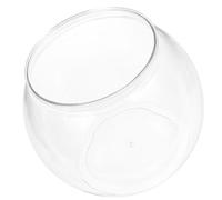 JOINPAYA Small Plastic Fish Bowl Aquarium with Convenient Design and Good View the Interior, for Office or Wedding Desktop Decoration