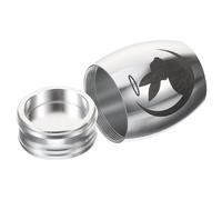 JOINPAYA Small Rabbit Ashes Urn Stainless Steel Keepsake Pet Cremation Holder Compact Memorial Container for Pet Ashes Easy to Carry for Rabbits
