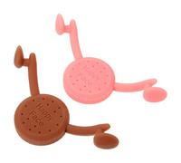 JOINPAYA Smile Lips Exerciser 2Pcs Silicone Mouth Muscle Trainer Brown Pink for Facial Slimming and Jawline Exercise for Men and Women