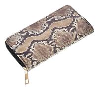 JOINPAYA Snake Printed Women’s Wallet Clutch Large Capacity Mobile Phone Bag with Card Storage Leopard Pattern Handheld Purse for Everyday Use