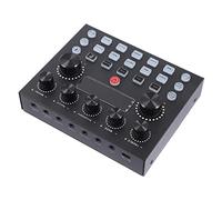 JOINPAYA Sound Card External for Computer Dj Mixer Led Lights for Music Production Live Streaming Performance