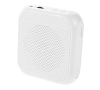 JOINPAYA Speech Voice Amplifier Lightweight Portable Audio Voice Amplifier with Built-in Lithium Battery White Small Microphone for Teaching and Speaking Engagements