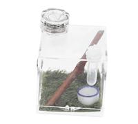 JOINPAYA Spider Habitat Box 2-Piece Set with Humidifier Small Terrarium for Florida Jumping Spider Insect Feeding Port Micro Habitat Enclosure