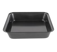 JOINPAYA Square Carbon Steel Pizza Pan 27.5X27Cm Nonstick Deep Baking Tray for Home Oven Baking Fish and Cookies Black