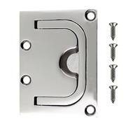 JOINPAYA Square Stainless Steel Pull Handle for Pocket Door and Cabinet Locker, Sturdy Direct Replacement with Flush Design, Silver Finish Suitable for Home Furniture