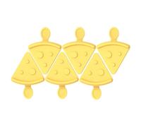JOINPAYA Stackable Cheese Shaped Ice Cream Molds 6pcs Made of Sturdy Pp Material Easy to Store for Home Kitchen Ice Cream Making