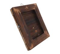 JOINPAYA Stag Horn Fern Mounting Board 20x25cm Solid Carbonized Wood Fern Wall Planter for Indoor Vertical Orchid and Herb Display for Indoor Garden