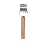 JOINPAYA Stainless Steel Meat Tenderiser Roller with Needle Spikes Kitchen Steak Hammer for Beef and Poultry Meat Hammer Mallet for Softening