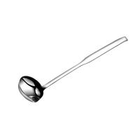 JOINPAYA Stainless Steel Oil Filter Spoon for Kitchen Use, Rust Resistant and No Burr Practical Soup Fat Oil Separator and Simple Soup Serving Ladle in Silver