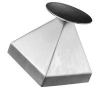JOINPAYA Stainless Steel Pyramid Mold Meat Shaper Four-corners Tower Design Easy to Use Sturdy Silver Food Mold for Home and Restaurant Cooking