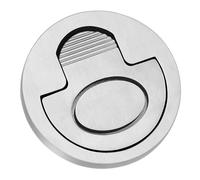 JOINPAYA Stainless Steel Recessed Pull Handle with Flush Mount Design, Versatile and Sleek Silver Hatch Pull Ring for Decks and Cabinets, Easy and Secure Grip for Marine and Furniture Use