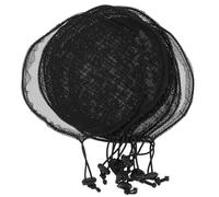 JOINPAYA Stretchable Hair Weaving Cap 8Pcs Black Mesh Net Liner Wig Caps for Women Lightweight Elastic Hairnet for Wigs 6-Inch Diameter for Ponytail and Bun