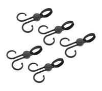 JOINPAYA Stroller Hooks with Strong Load Capacity 5pcs Abs Plastic Black for Hanging Diaper Bags and Organizing Stroller Accessories, for Outdoor and Indoor Use on Motorcycles