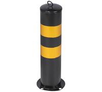 JOINPAYA Sturdy and Features with Strong Reflective Film Stainless Steel Parking Bollards Removable Driveway Security for Driveway for Entrances and Exits of Road Or Sidewalks