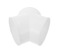JOINPAYA Sturdy with Two Branches Three-Hole Joint 3-Way Duct Splitter White Abs Material with High Strength and Weather Resistance for Exhaust Fan for Ventilation and Air Conditioning