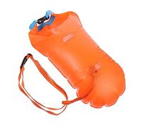 JOINPAYA Swim Float Safety Buoy for Swimmers Snorkelers High Visibility Orange Swimming Aid with Waist Belt Lightweight Easy to Inflate for Wild Swimming Water Sports