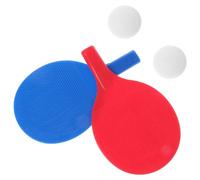JOINPAYA Table Tennis Rackets Comfortable Grip Paddle Lightweight Plastic Material Sturdy Design Table Tennis Training Ball Included Boys and Girls Outdoor Practice Equipment