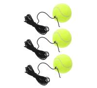 JOINPAYA Tennis Training Balls with Elastic String Chemical Fiber Material 3 Pcs Versatile Compatibility for Beginners for Multiperson Training