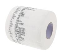 JOINPAYA Toilet Paper Toilet Roll Fun and Engaging Design Creative Soft Touch Clear Printing Holiday Present Dorm Use for Students Wood Pulp 589.50x3.93x0.04in