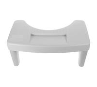 JOINPAYA Toilet Stool for Adults Minimalist Bathroom Step Stool with Non-Slip Pad Pp Footrest Designed for Bathroom Use Easy to Clean Grey 15.59x8.11x6.61 Inch