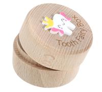 JOINPAYA Tooth Keepsake Box Storage Box with Intricate Carved Design Wooden for Childhood Memory Keepsakes Large Capacity for Baby Boys and Children