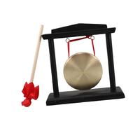 JOINPAYA Traditional Chinese Copper Gong with 10cm Stand and Mallet for Meditation Healing and Housewarming Blessings