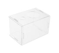 JOINPAYA Transparent Acrylic House for Hamsters Gerbils Mice Modern Design with Sand Bath Box Portable Easy to Clean for Home Travel Use