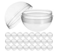 JOINPAYA Transparent Mini Capsules for Gumball Machines 1.9 Inch Clear Round Toy Containers for Beads Storage Display and Vending Machine Refills