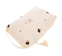 JOINPAYA Travel Diaper Storage Bag Pouch, Cotton Cloth, Large Capacity, Reusable, Easily Attaches to Stroller, for Diapers and Wipes, On-the-go Baby Organiser