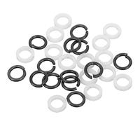 JOINPAYA Tuner Gasket Washer: Tuning Spacer Shims Gasket Peg Accessory for Electric Guitar String 0.28in 12pcsPlastic 12pcsMetal