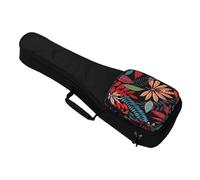 JOINPAYA Ukulele Carrying Bag Multipurpose Design Nylon and Sponge Material Double Shoulder Backpack with Thickened Padding Large Capacity Back Pocket Stylish Chic Ukulele Storage