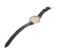JOINPAYA Ultra Thin Women Wrist Watch with Arabic Numerals Alloy Case, Black Velvet Strap Female Quartz Fashion Bracelet Easy Reader Watch for Casual Wear