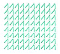 JOINPAYA Umbilical Cord Clips 100Pcs Umbilical Nursing Clamps Whelping Kit Supplies for Newborn Cubs Livestock Farmers PP Light Green