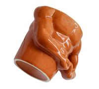JOINPAYA Unique Strongman Ceramic Coffee Mug Cute Birthday Tea Cup Novelty Home Drinkware