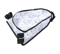 JOINPAYA Universal Cart Cargo Bag Stroller Organizer with Removable Pouch, Oxford Cloth and Cotton Material, Widened Deepened Underseat Storage Bin with Buckle for Travel and Everyday