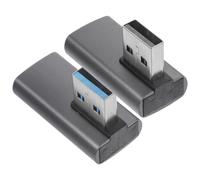 JOINPAYA USB 3. 0 Male to Female 90 Degree Adapter, Aluminum Alloy 2pcs