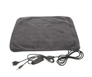 JOINPAYA USB Electric Pet Heating Pad with Temperature Control, Deep Gray Electric Warming Mat for Cats, Dogs, Turtles - Small Heated Cushion for Indoor Use