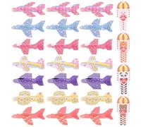 JOINPAYA Valentine’S Day 28Pcs Foam Plane Set with Greeting Cards for DIY Assemble Airplane Kit Party Classroom Gift for Boys and